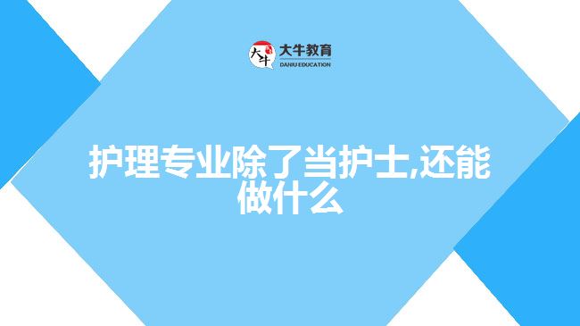 護理專業(yè)除了當護士,還能做什么