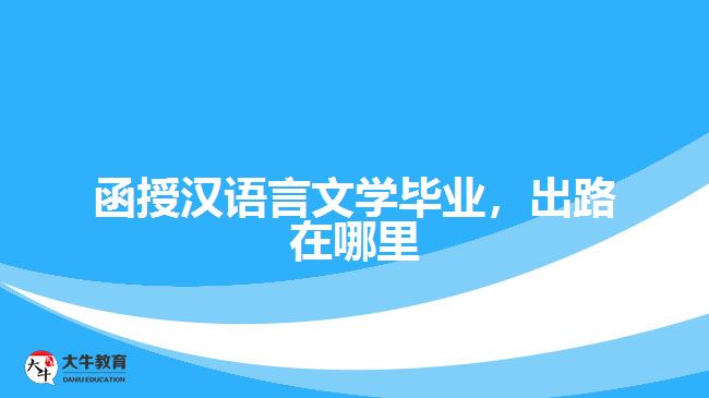 函授漢語(yǔ)言文學(xué)畢業(yè)，出路在哪里