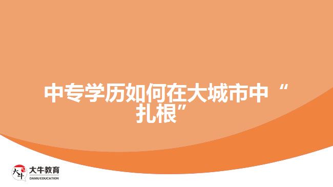 中專學歷如何在大城市中“扎根”