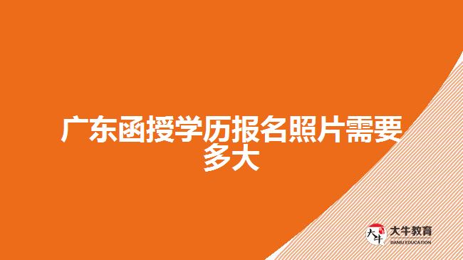廣東函授學(xué)歷報名照片需要多大