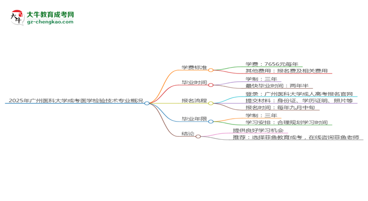 2025年廣州醫(yī)科大學(xué)成考醫(yī)學(xué)檢驗(yàn)技術(shù)專(zhuān)業(yè)最新學(xué)費(fèi)標(biāo)準(zhǔn)多少思維導(dǎo)圖