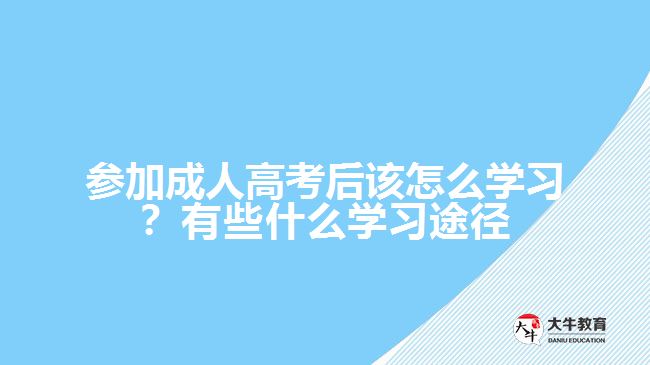 參加成人高考后該怎么學(xué)習(xí)？有些什么學(xué)習(xí)途徑