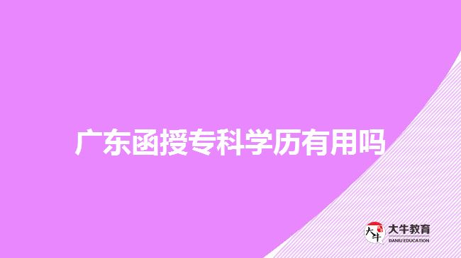 廣東函授?？茖W(xué)歷有用嗎