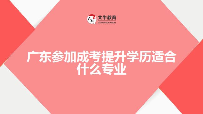 廣東參加成考提升學歷適合什么專業(yè)