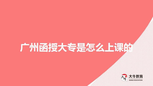廣州函授大專(zhuān)是怎么上課的