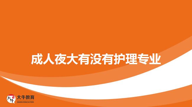 成人夜大有沒(méi)有護(hù)理專業(yè)