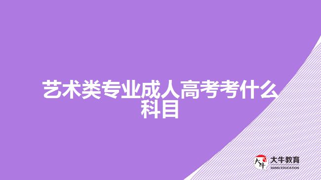 藝術類專業(yè)成人高考考什么科目