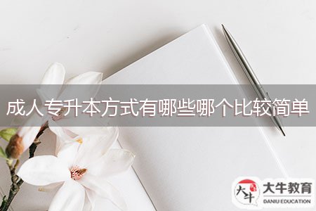 成人專升本方式有哪些哪個(gè)比較簡單