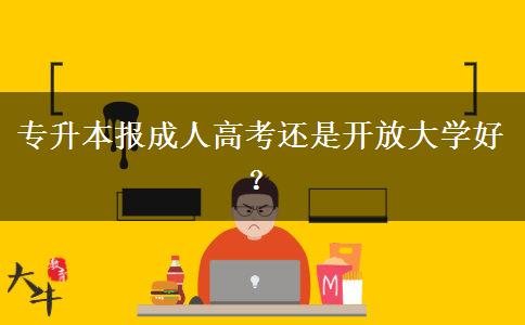 專升本報(bào)成人高考還是開放大學(xué)好？