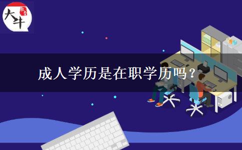 成人學(xué)歷是在職學(xué)歷嗎？
