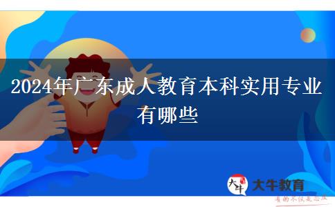 2024年廣東成人教育本科實(shí)用專(zhuān)業(yè)有哪些