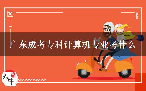 廣東成考?？朴?jì)算機(jī)專業(yè)考什么