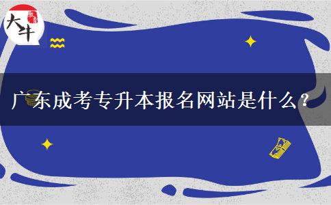 廣東成考專升本報名網(wǎng)站是什么？