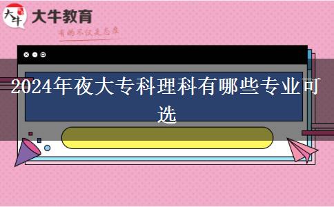 2024年夜大?？评砜朴心男I(yè)可選