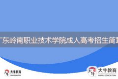 2024年廣東嶺南職業(yè)技術(shù)學(xué)院成人高等教育招生簡章