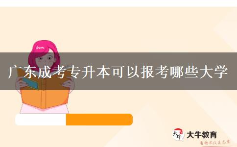 廣東成考專升本可以報考哪些大學