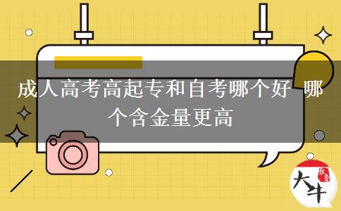 成人高考高起專和自考哪個好。</div>
                    <div   class=