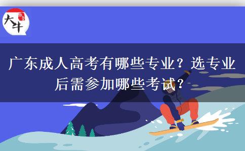 廣東成人高考有哪些專業(yè)？選專業(yè)后需參加哪些考試？