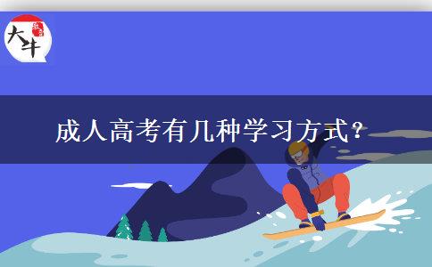 成人高考有幾種學(xué)習(xí)方式？