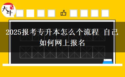 2025報考專升本怎么個流程 自己如何網(wǎng)上報名