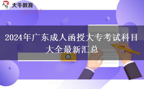 2024年廣東成人函授大?？荚嚳颇看笕钚聟R總