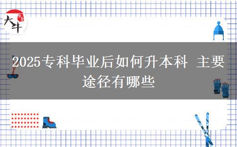 2025?？飘厴I(yè)后如何升本科 主要途徑有哪些