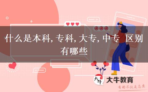 什么是本科,?？?大專,中專 區(qū)別有哪些