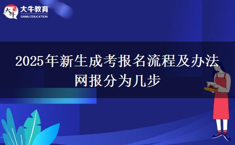 2025年新生成考報(bào)名流程及辦法 網(wǎng)報(bào)分為幾步