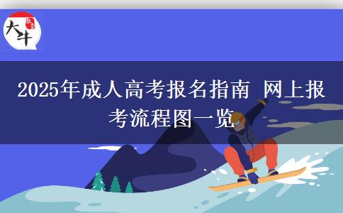 2025年成人高考報名指南 網(wǎng)上報考流程圖一覽